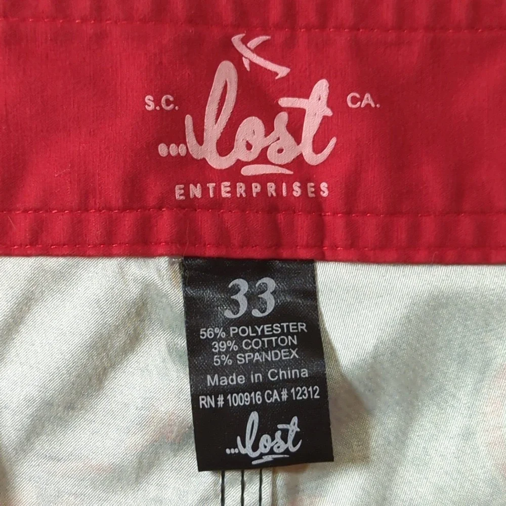 Lost Enterprises Lost At Sea Board Shorts Mens 33‎ Hula Girl Island Surf Trunks